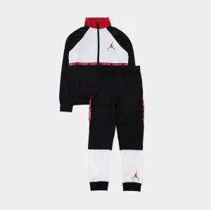 Air Jordan Blocked Tricot Preschool Set (Black/White)