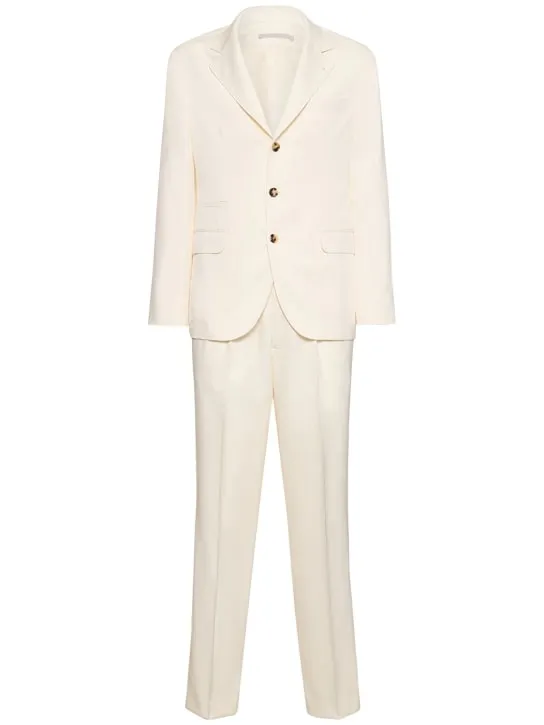 Brunello Cucinelli   Silk single breasted suit 