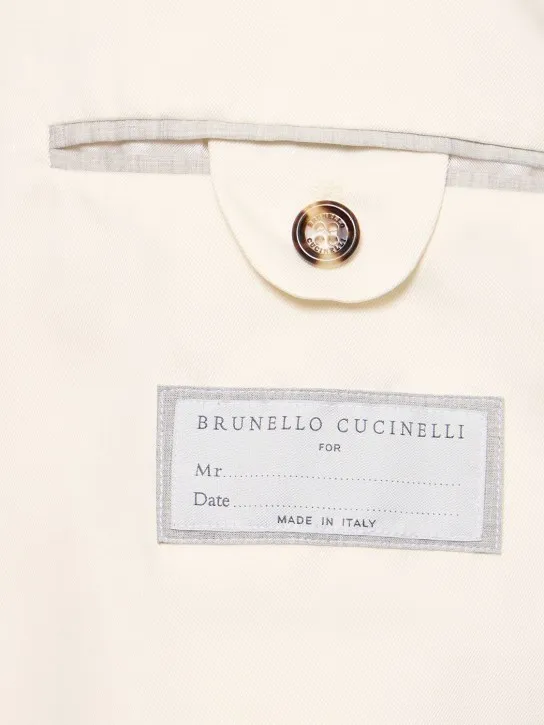 Brunello Cucinelli   Silk single breasted suit 