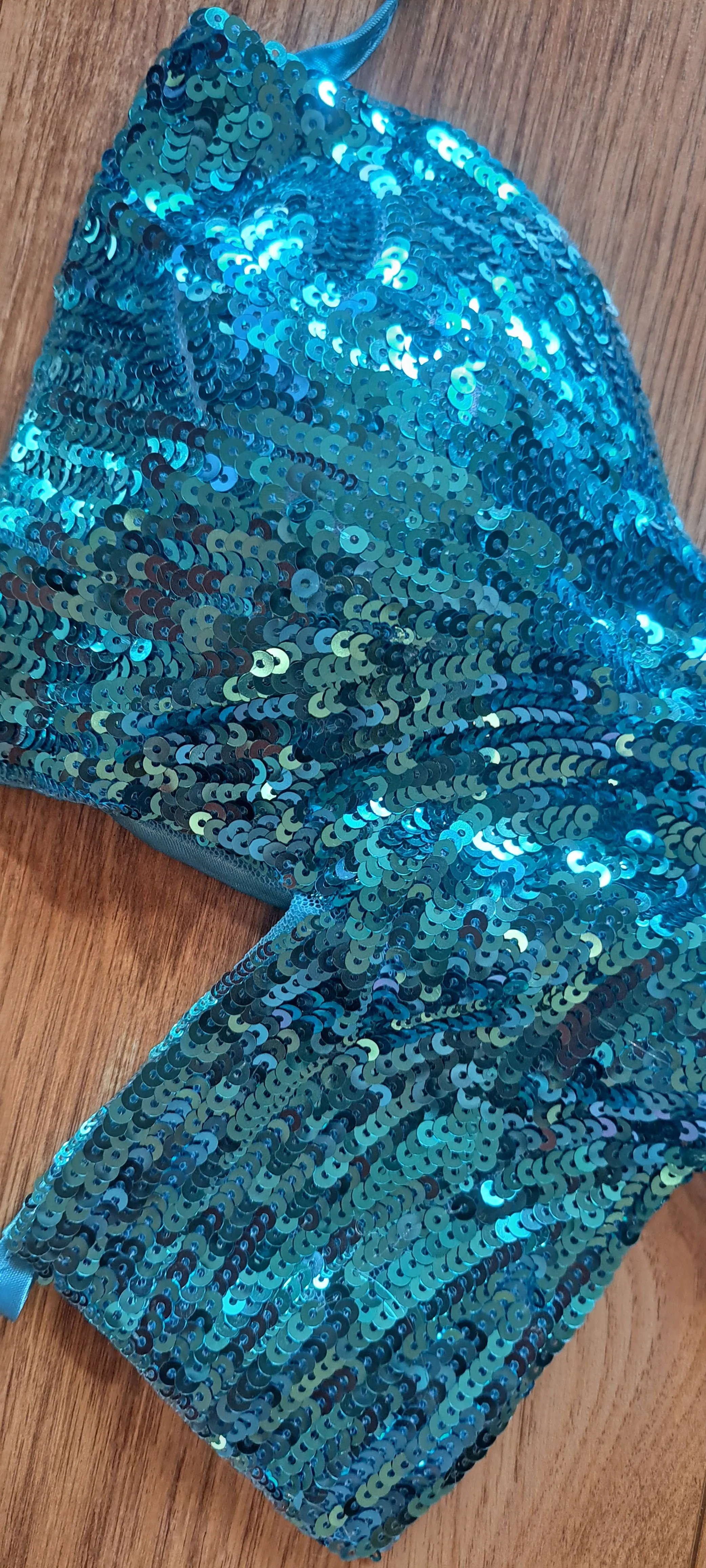 Butterfly Sequin Crop Top