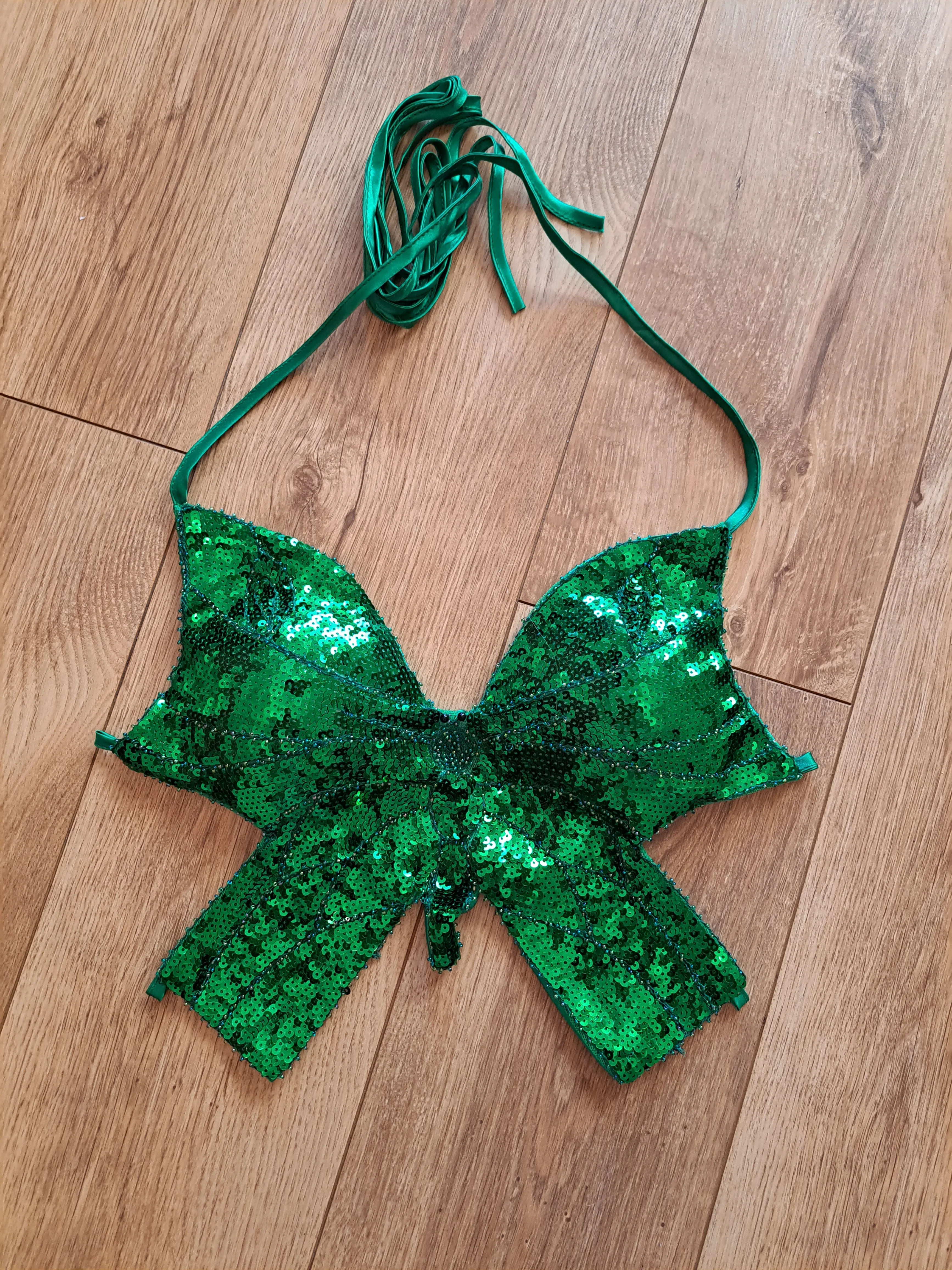 Butterfly Sequin Crop Top