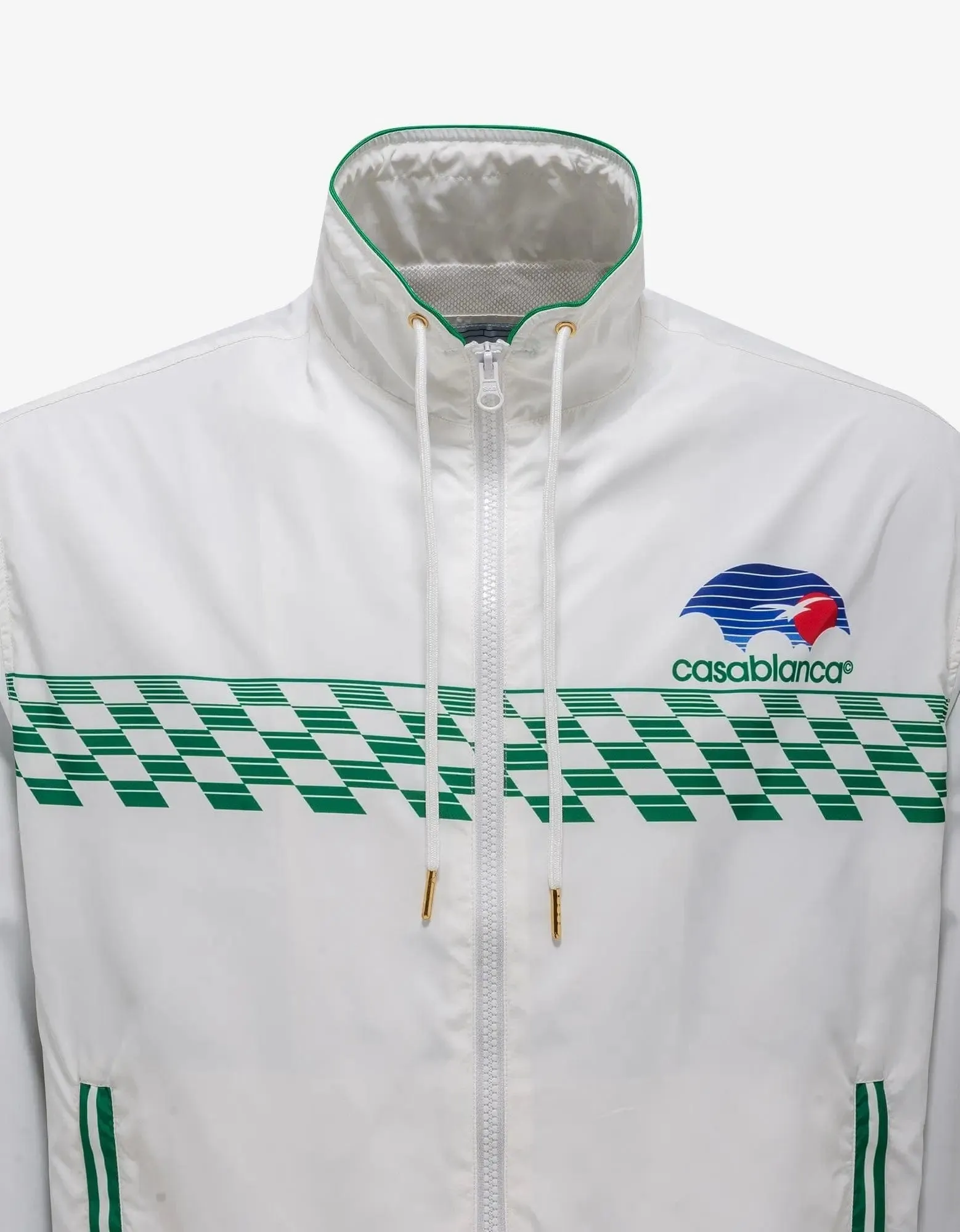 Casablanca White Tennis Horizon Track Jacket