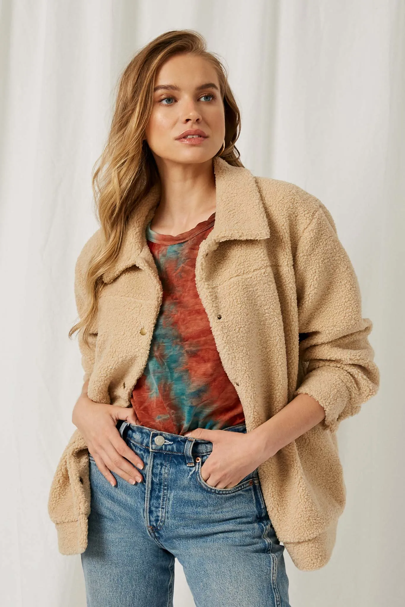 Collared Soft Sherpa Jacket