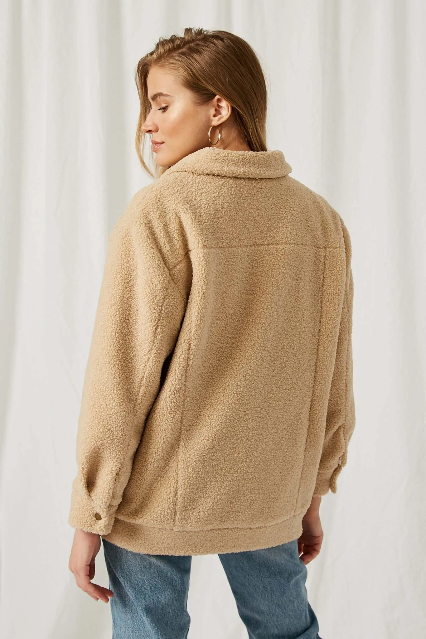 Collared Soft Sherpa Jacket
