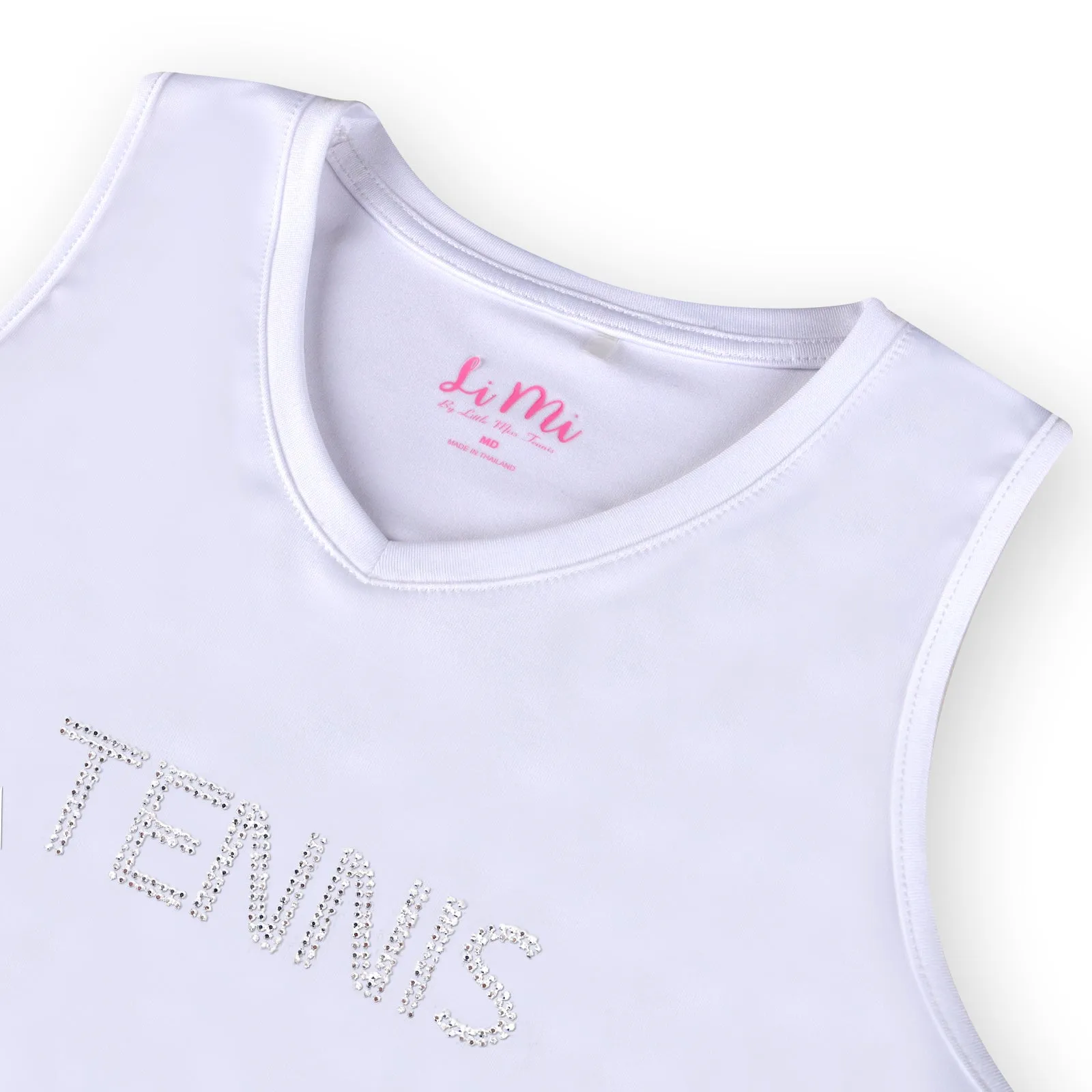 #Cottage Court Tennis White Tank Top - New!