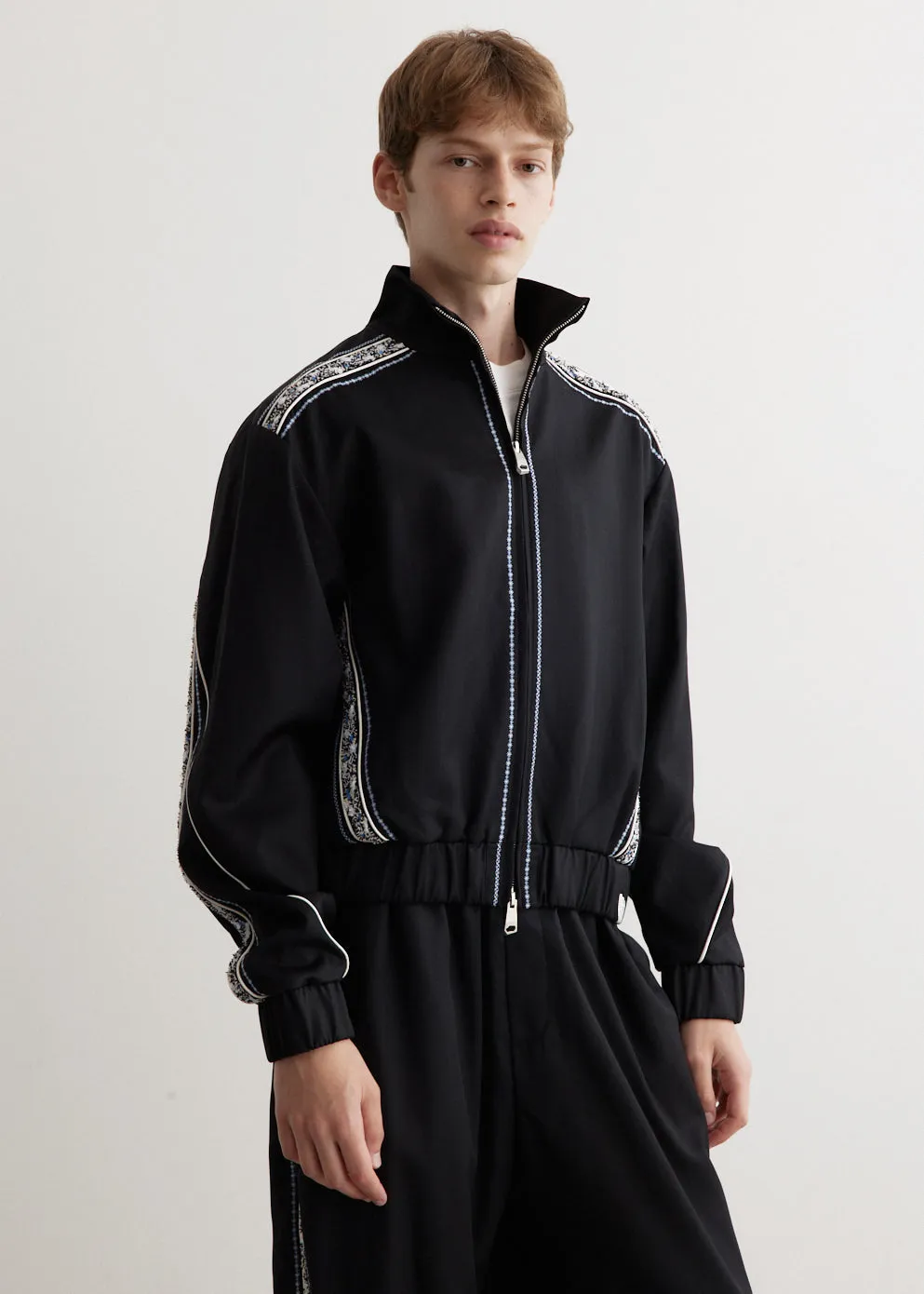 Decorative Tape Track Jacket