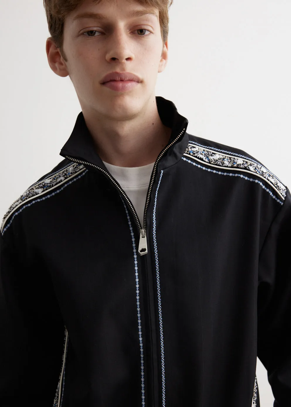 Decorative Tape Track Jacket