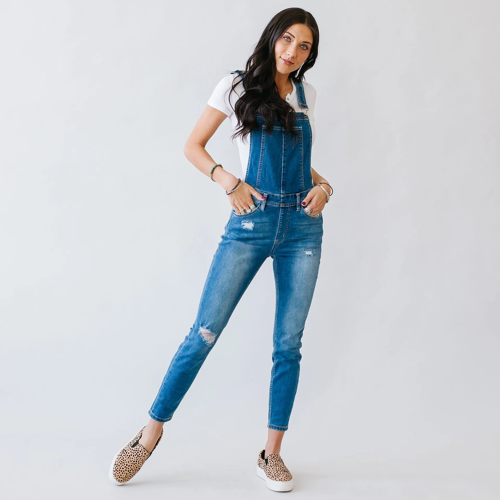 Everly Medium Wash Kancan Overall