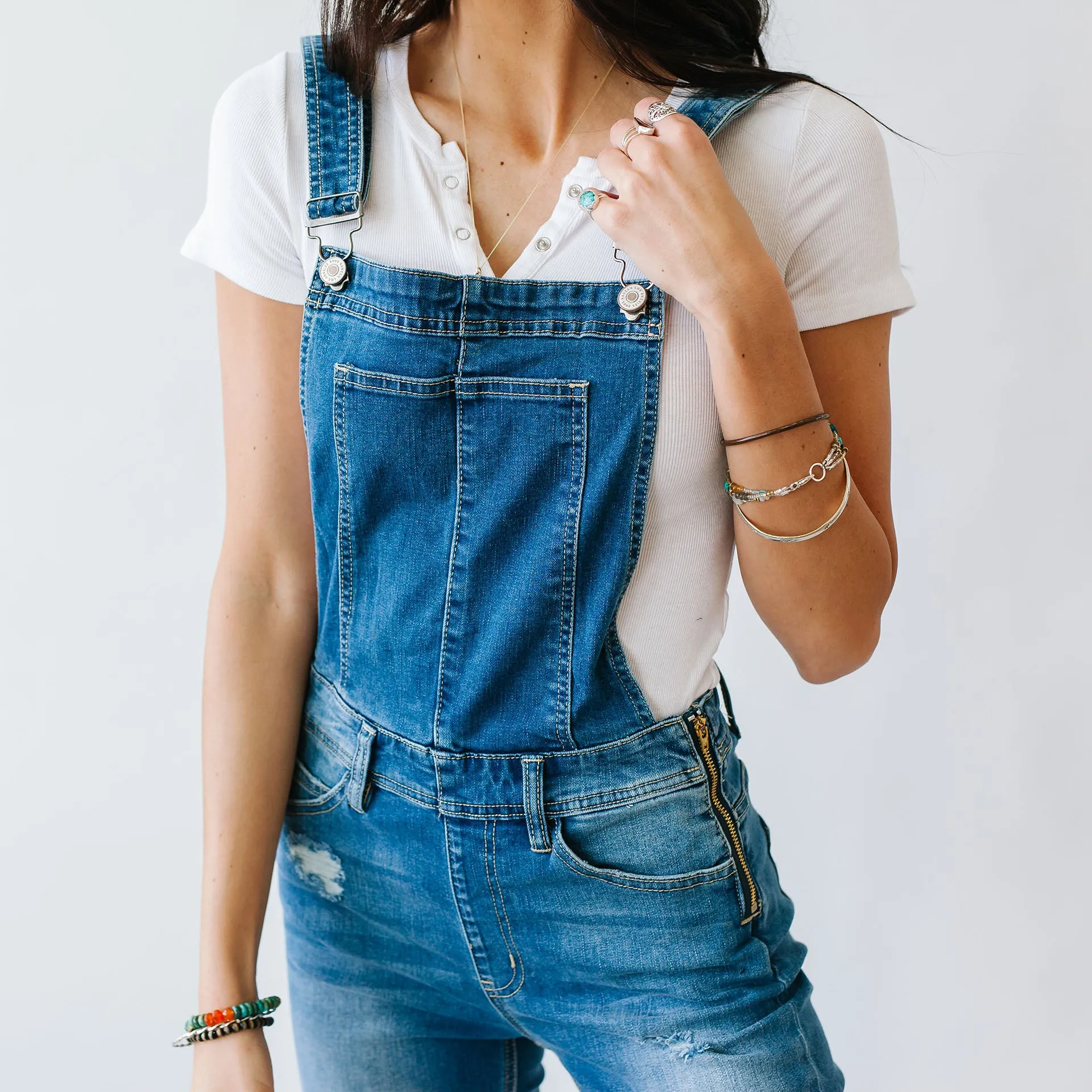 Everly Medium Wash Kancan Overall