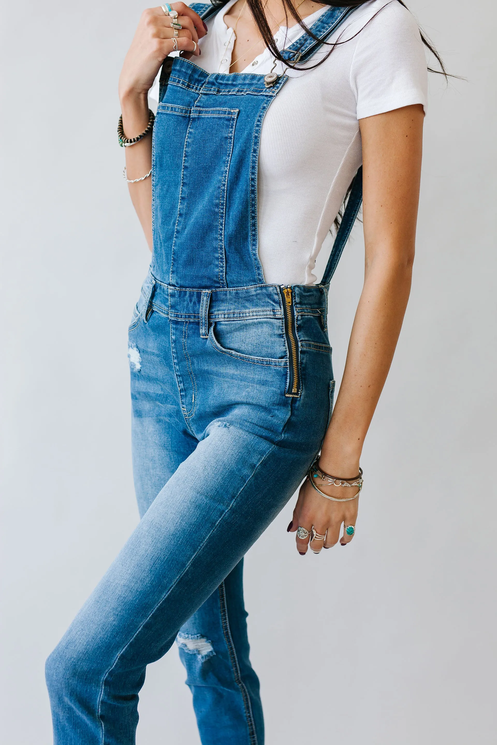 Everly Medium Wash Kancan Overall