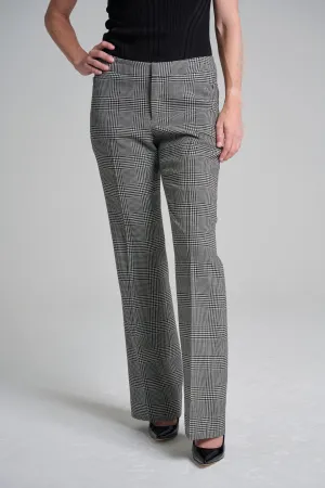 Flare Trouser - Glen Plaid