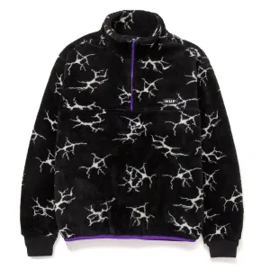 HUF Quake Sherpa 1/4 Zip - Black