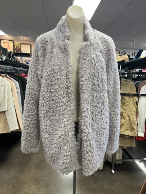 Jacket Faux Fur & Sherpa By Bishop   Young In Grey, Size: L
