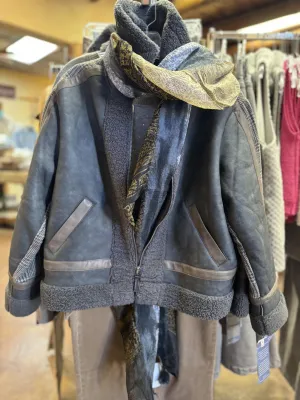 LS wide collar jacket