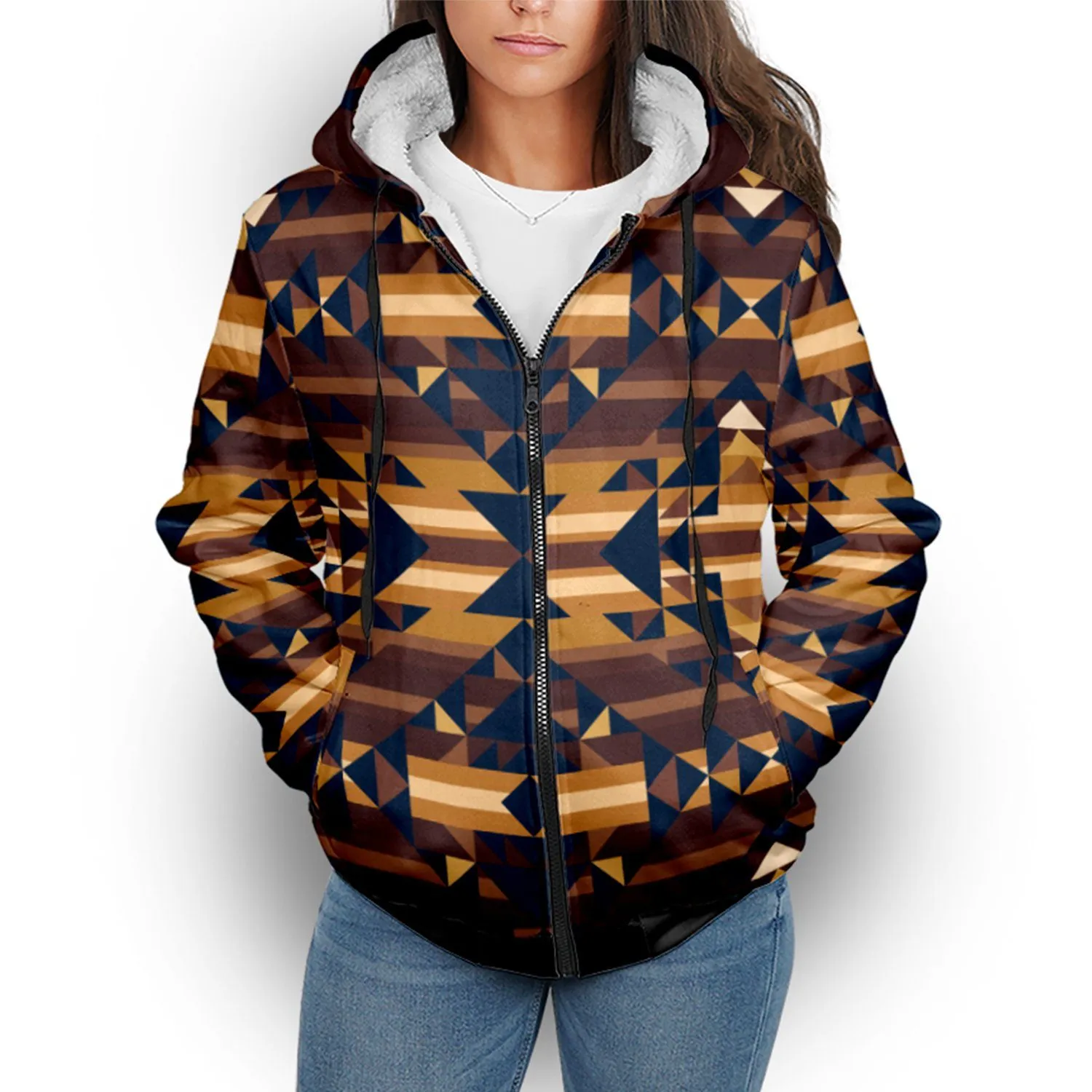 Marron Cloud Sherpa Hoodie