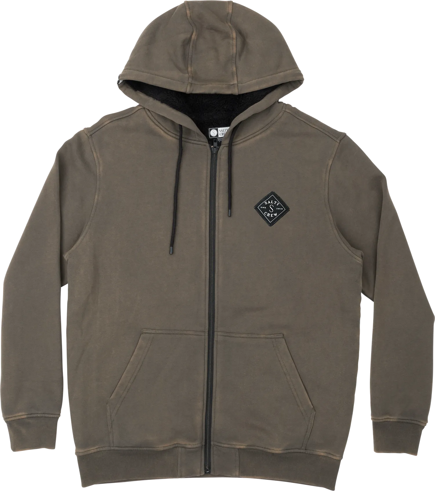 Salty Crew Men&#x27;s Shelter Sherpa Fleece Tar | Buy Salty Crew Men&#x27;s Shelter Sherpa Fleece Tar here | Outnorth