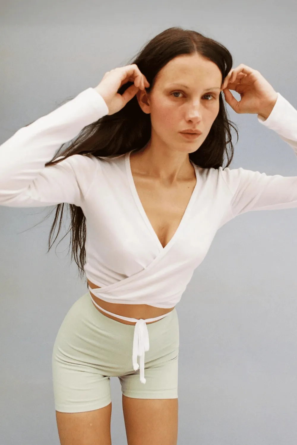 Sarita Wrap Top | White