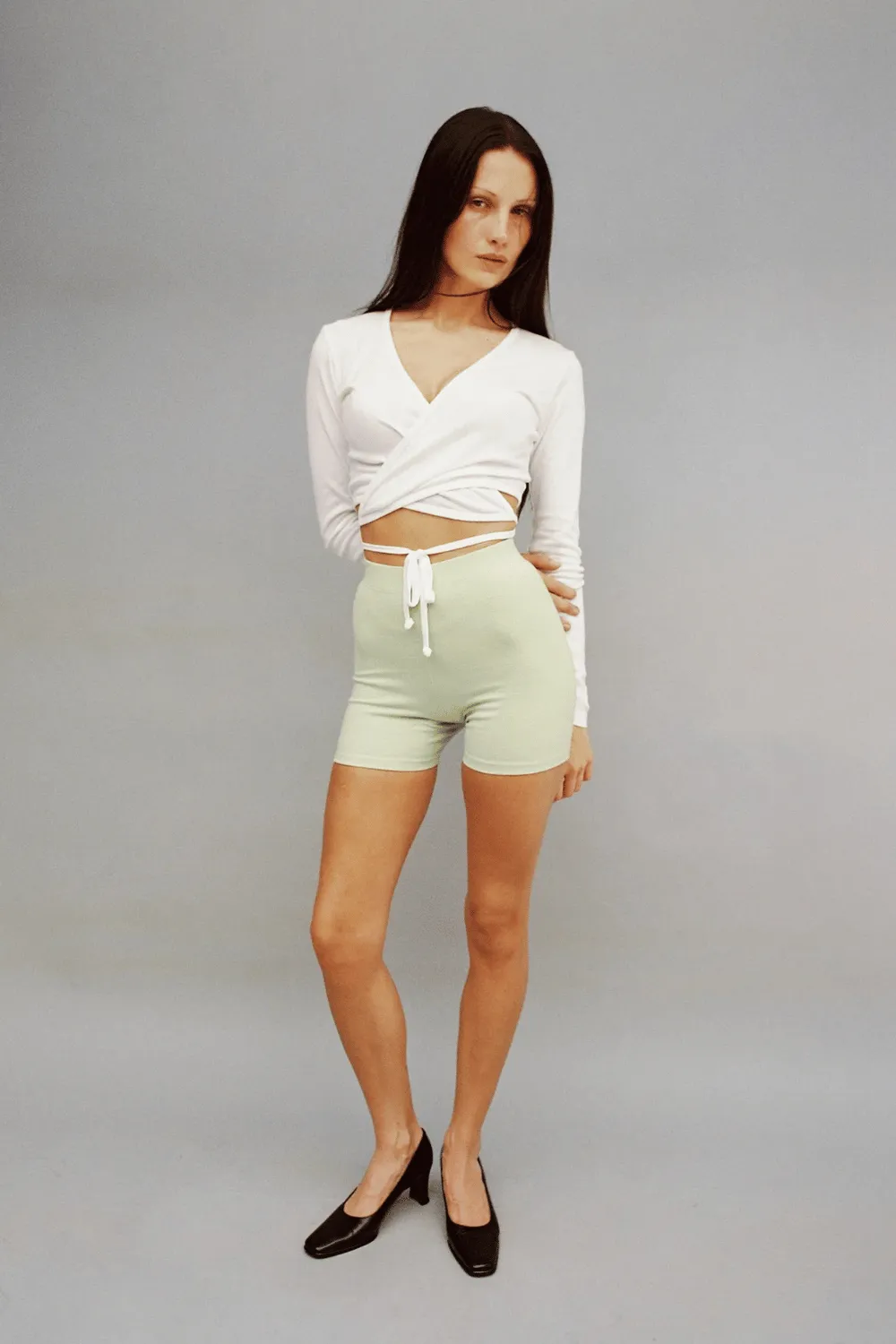 Sarita Wrap Top | White