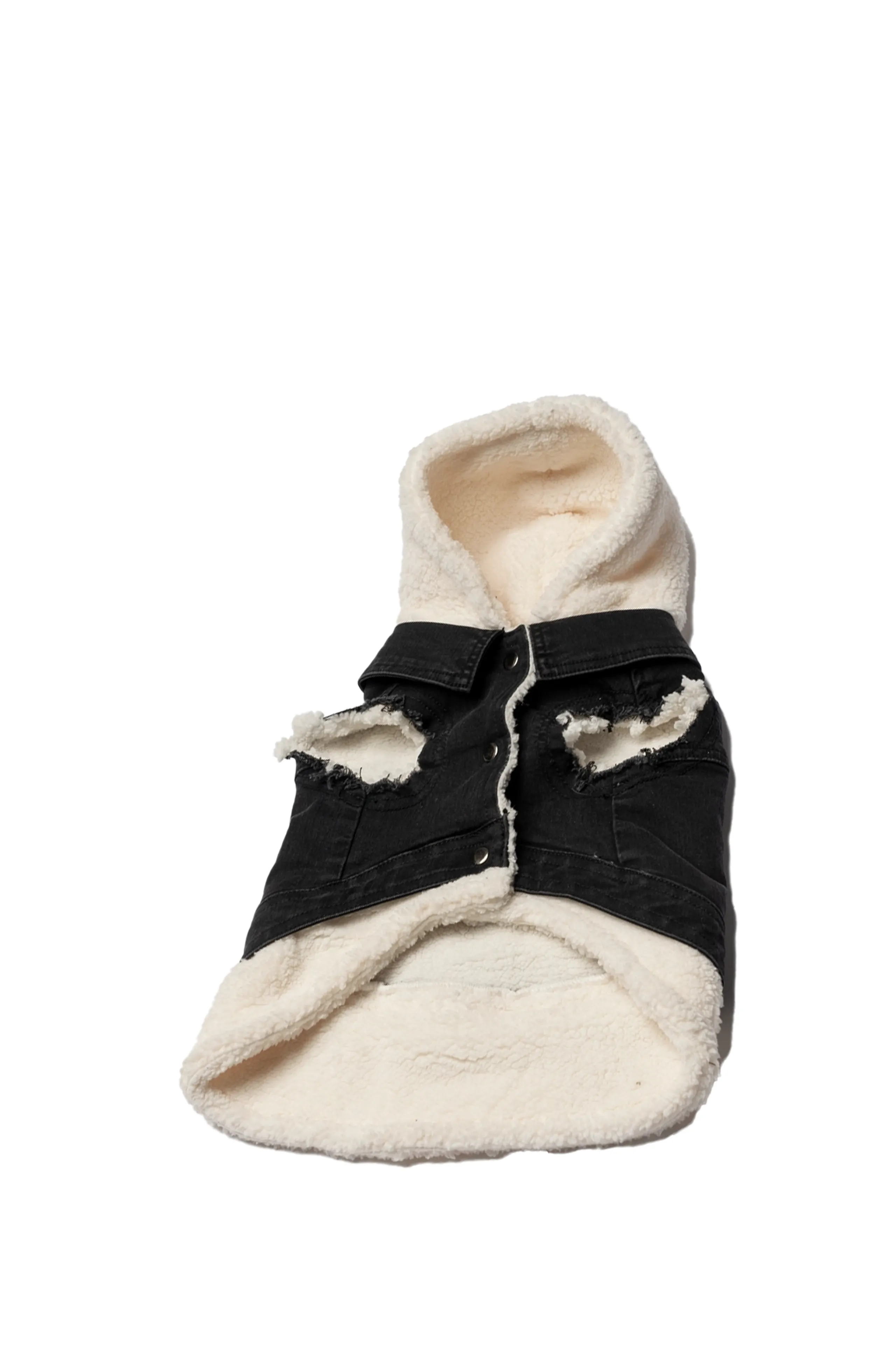 Silver Paw - Justin Denim Dog Jacket in Black