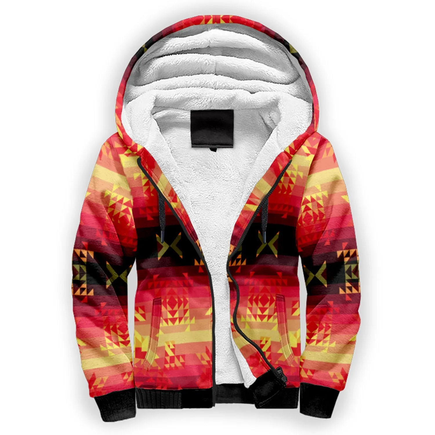 Soleil Fusion Rouge Sherpa Hoodie