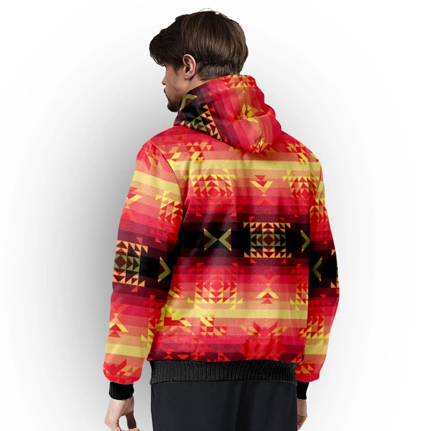 Soleil Fusion Rouge Sherpa Hoodie