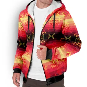 Soleil Fusion Rouge Sherpa Hoodie
