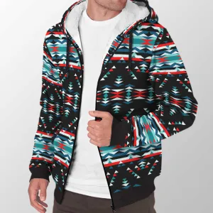 Visions of Peaceful Nights Sherpa Hoodie