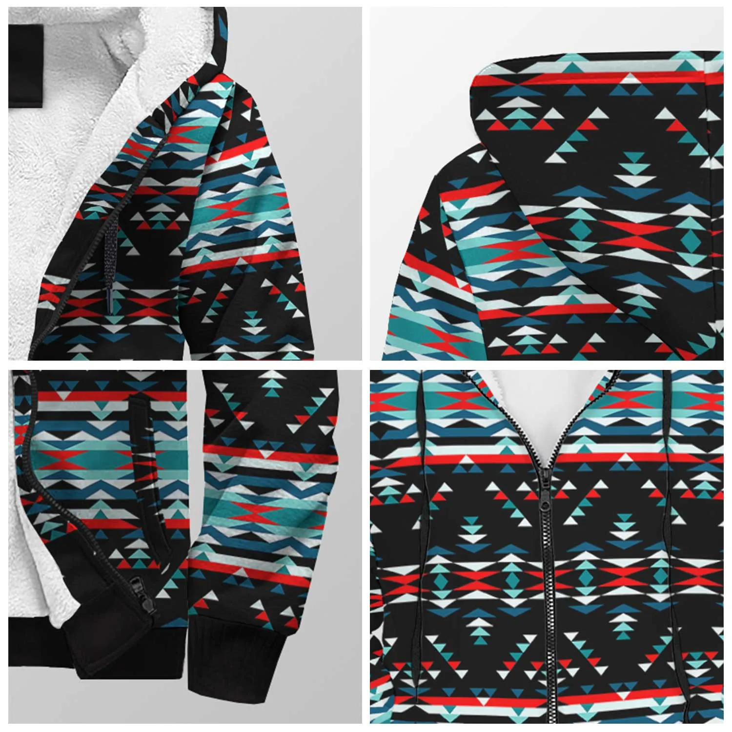 Visions of Peaceful Nights Sherpa Hoodie